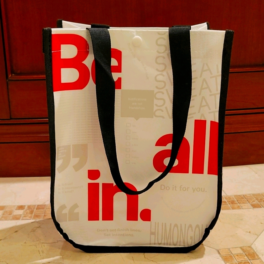BRAND NEW LULULEMON SHOPPING PLASTIC REUSABLE BAG